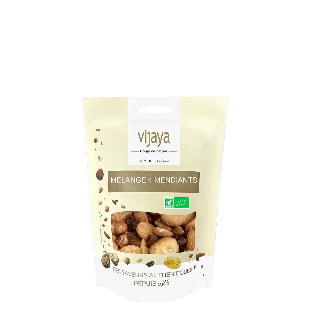 Mélange 4 Mendiants (Raisin, Figue, Amande, Noisette) - 250g - Bio*